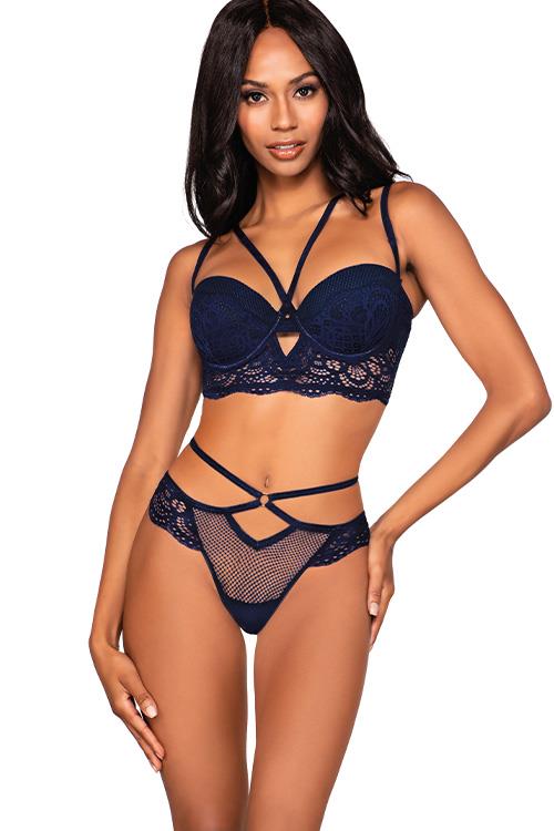 Dreamgirl Wanderlust Lace Bra and G String Set